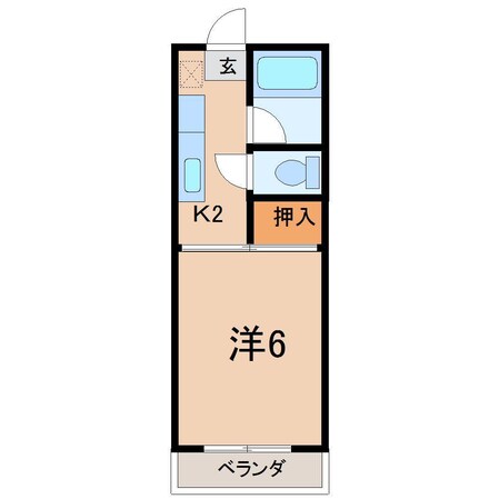 ビューハイツAの物件間取画像